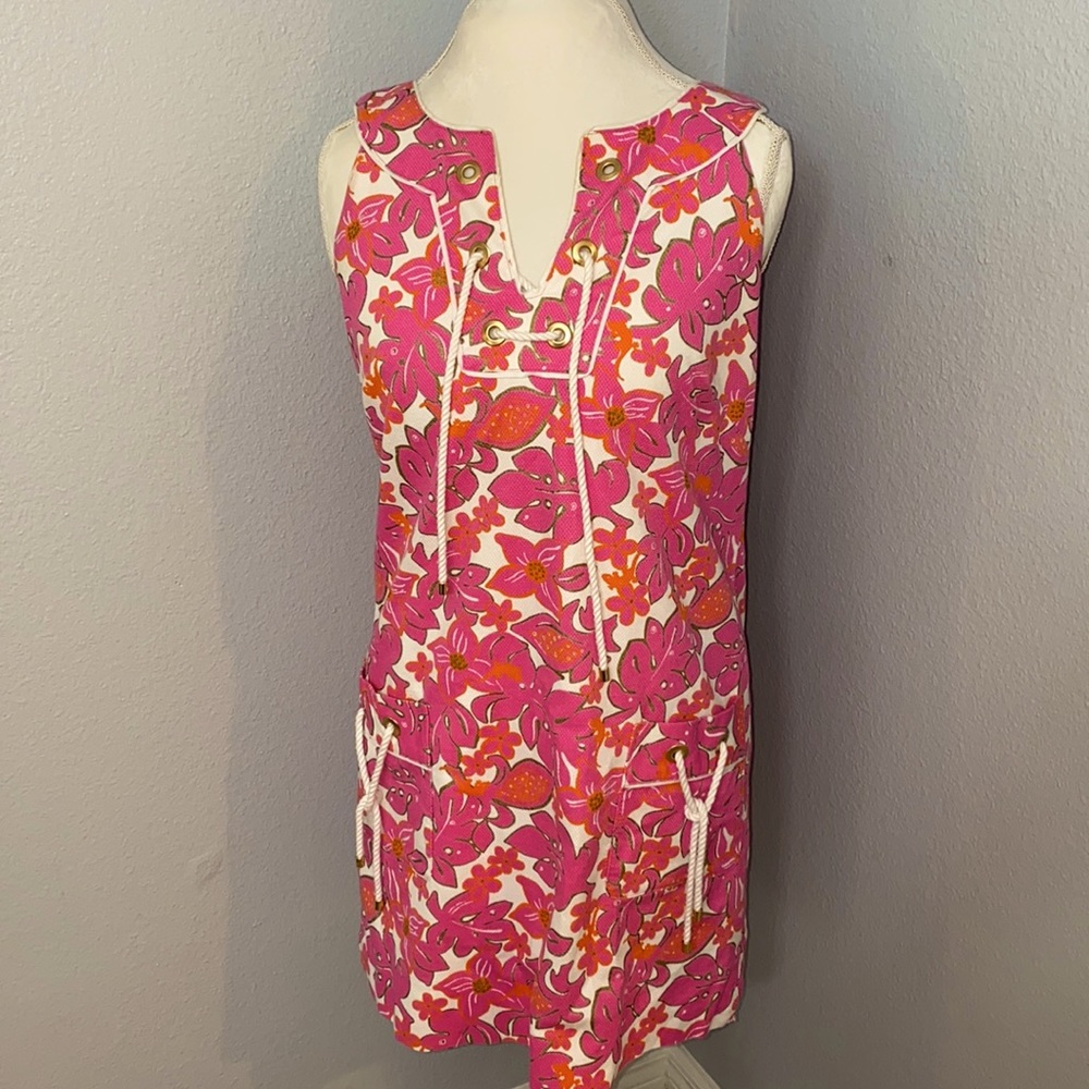 Lilly Pulitzer Pink and Orange Dress Size 4
